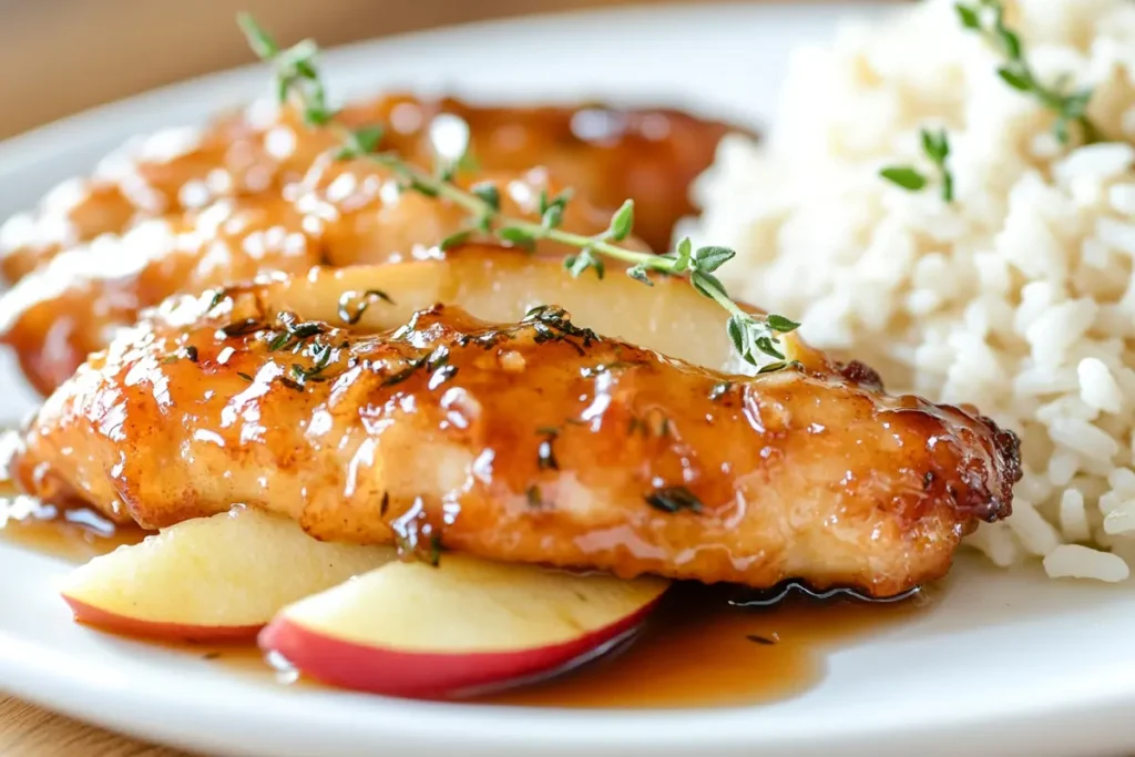 storing apple and honey-glazed chicken tenders