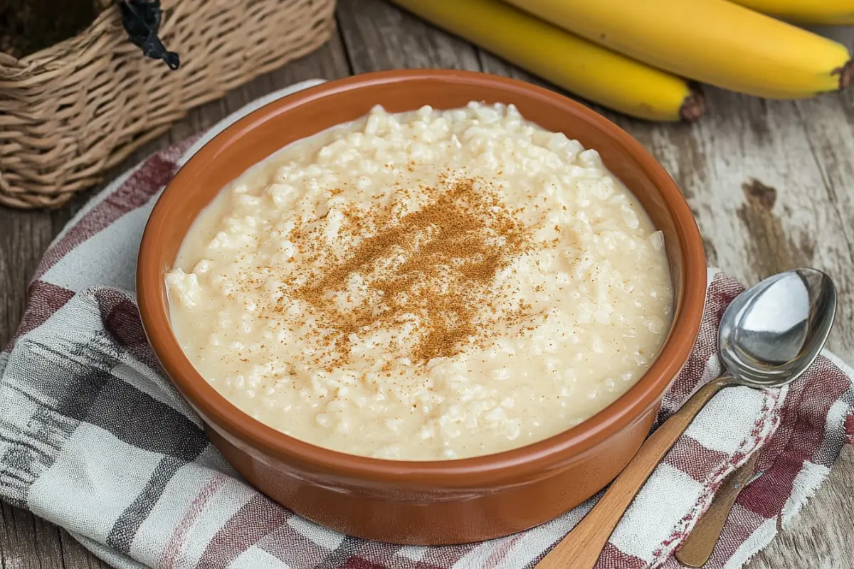 Arroz con Leche, creamy rice pudding dessert.