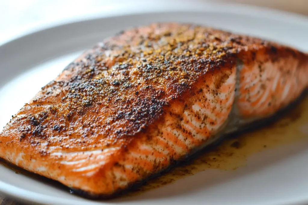 ubbed salmon fillet