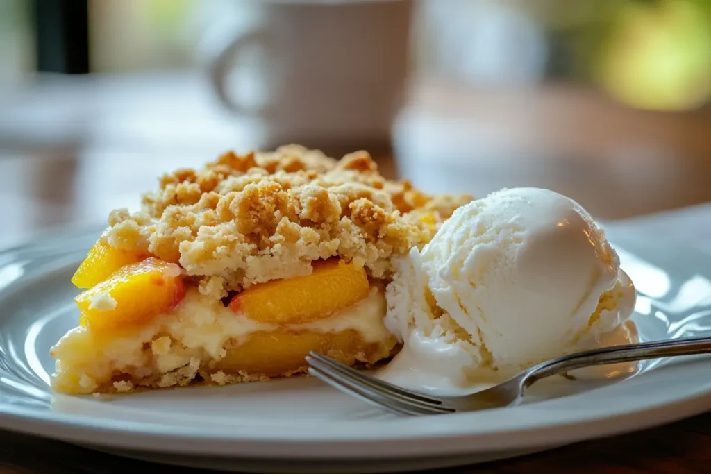 peach crumble recipe