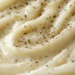 Close-up of Homemade Cajun Alfredo Sauce Texture