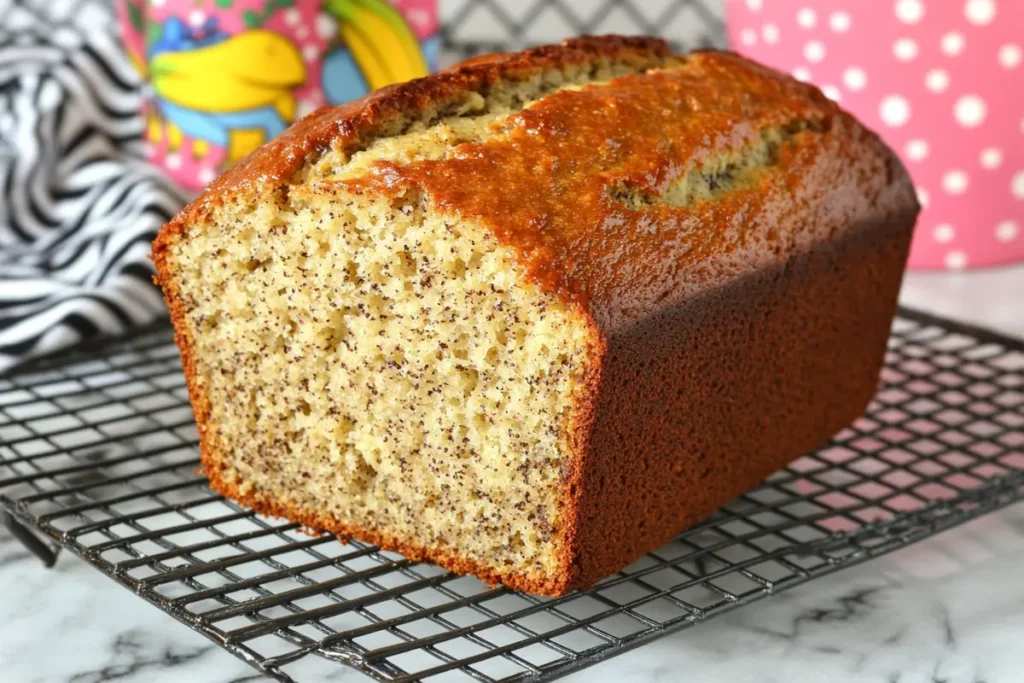 Freshly Baked Loaf of Hawaiian Banana Bread