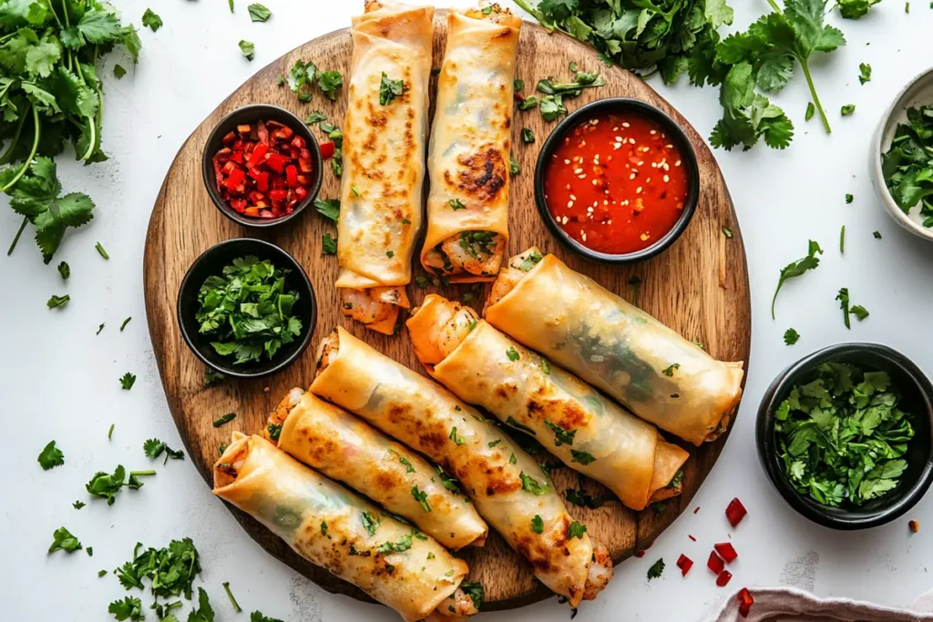 Shrimp Spring Rolls Display